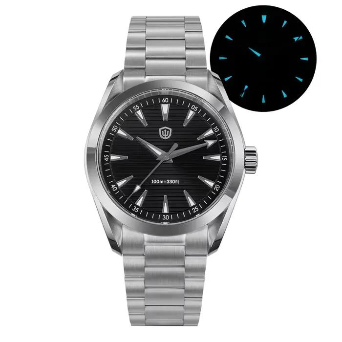 Watchdives WD0006 montre Vintage VH31 balayage deuxième mouvement dôme saphir cristal lumineux 10Bar