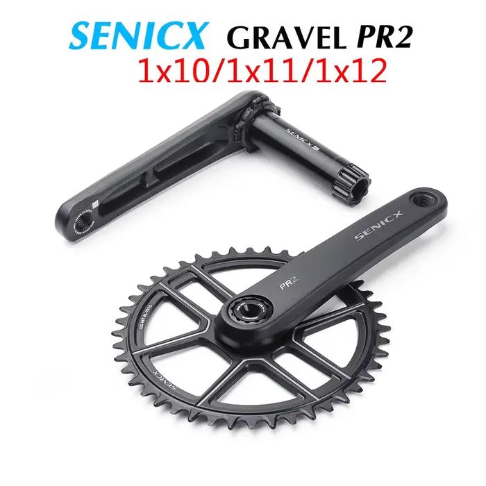 SENICX PR2 pédalier de vélo de gravier 40T/42T/44T plateau 165mm 170mm 175mm manivelle 10/11S vitess