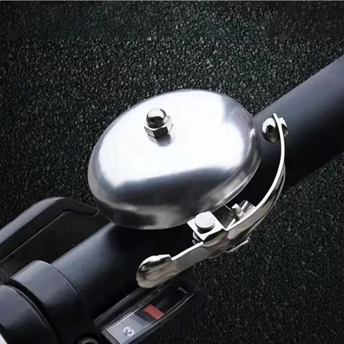 Cloche de vélo rétro, cloche de vélo de loisirs, en aluminium, argent, or, café, marron, cloche de v