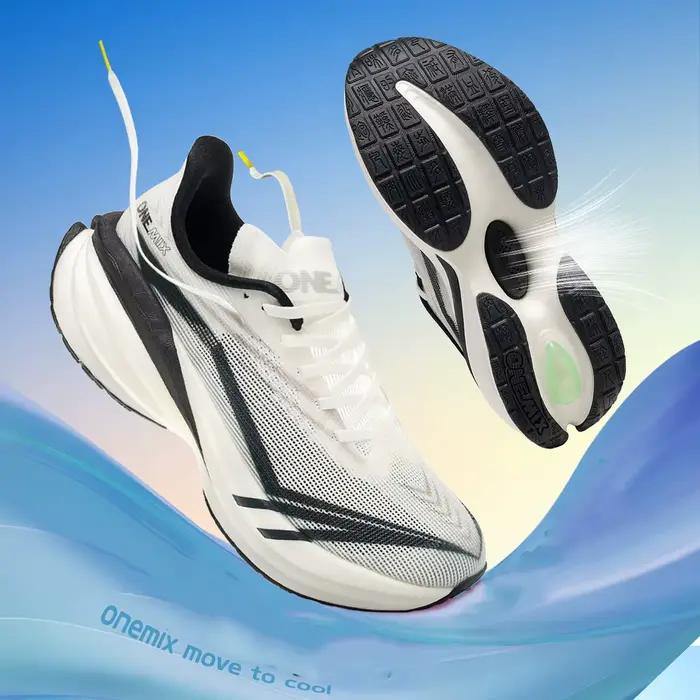 ONEMIX coussin d'air hommes chaussures de course chaussures de Sport respirantes pour hommes en plei