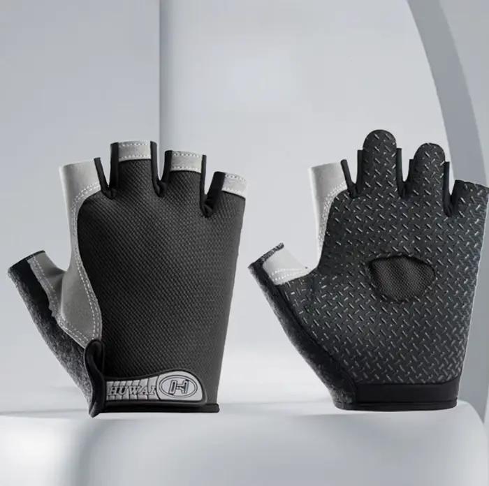 Gants de cyclisme demi-doigts pour homme et femme, antidérapants, anti-transpiration, respirants, an