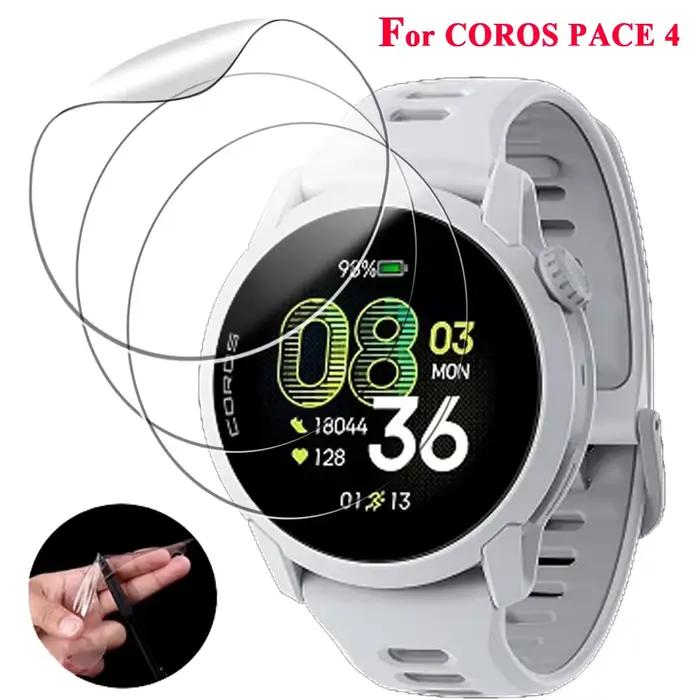 Protecteur d'écran pour montre intelligente Coros Pace 4, 5 paquets, Film Hydrogel souple en TPU rép