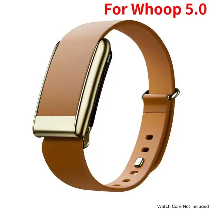 Bracelet en cuir souple pour Whoop 5.0/Whoop 5.0 MG, réglable, fin, respirant, bracelet de remplacem