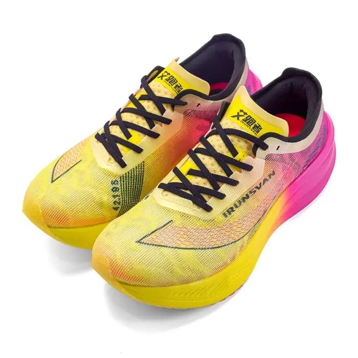 IRUNSVAN Rehuo 1.0 pleine longueur plaque de carbone chaussures de course Marathon Ultra léger homme
