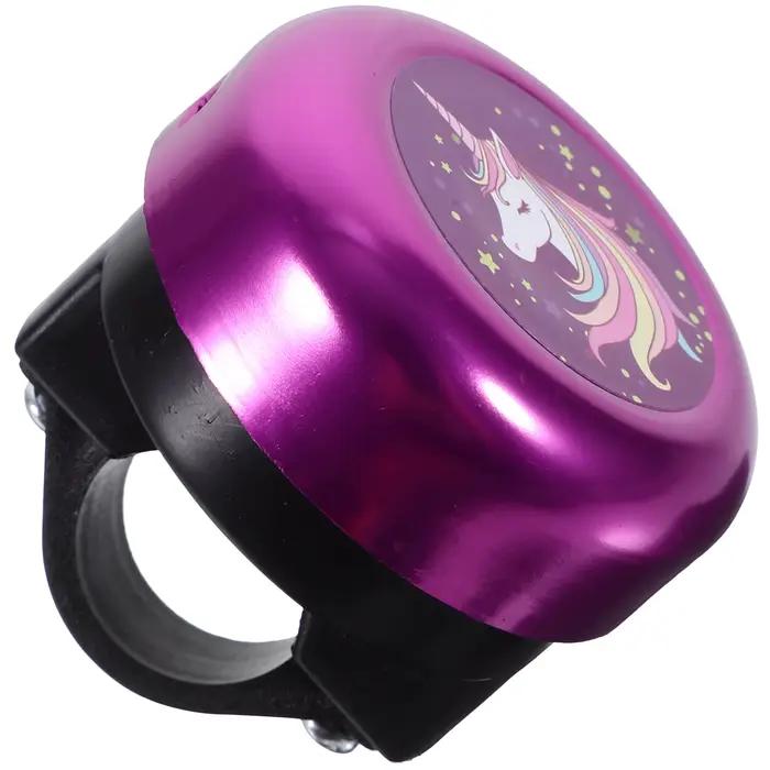 Cloche de guidon transparente pour enfants, cloche de dessin animé, alarme d'avertissement forte, so