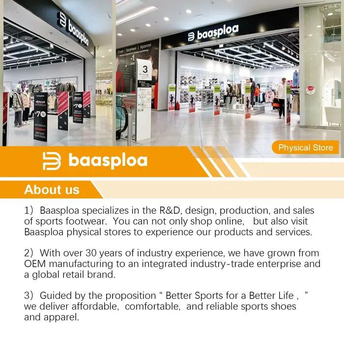Baasploa – chaussures de course pour hommes, baskets de sport classiques respirantes en maille, conf