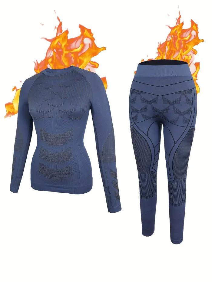 Sous-vêtements thermiques pour femmes, couche de Base chaude et respirante pour Ski, ensembles longs