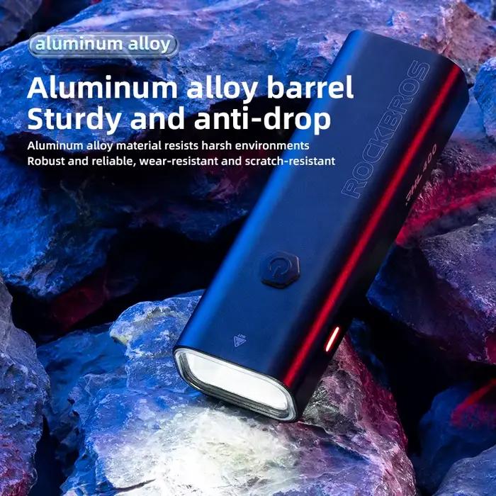 ROCKBROS-enquêter avant aste pour vélo, lampe de poche, 600 lumens, IPX6, 2600mAh, 5modes, charge Vo