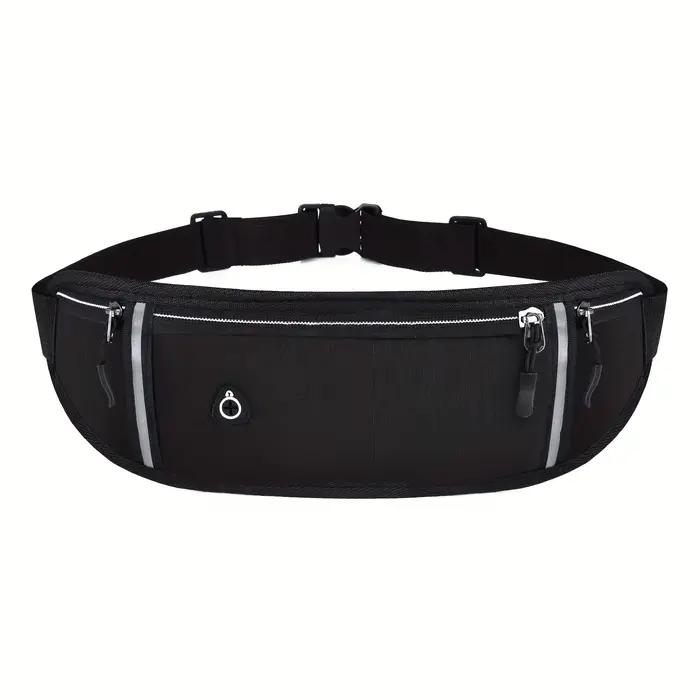 Sac banane unisexe pour sports de plein air, sac de taille pour écouteurs, idéal pour les voyages, l