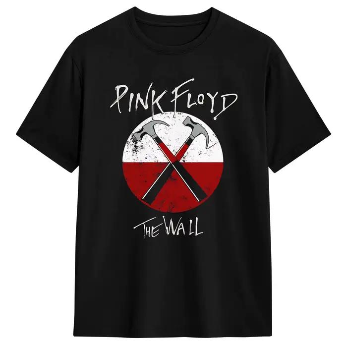T-shirts pour hommes P-Pink Floyds Hammer Pink, hauts 100% coton, t-shirt Vintage à manches courtes