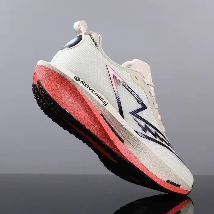 Chaussures de course avec plaque en carbone, spéciales marathon, respirantes, légères, confortables,
