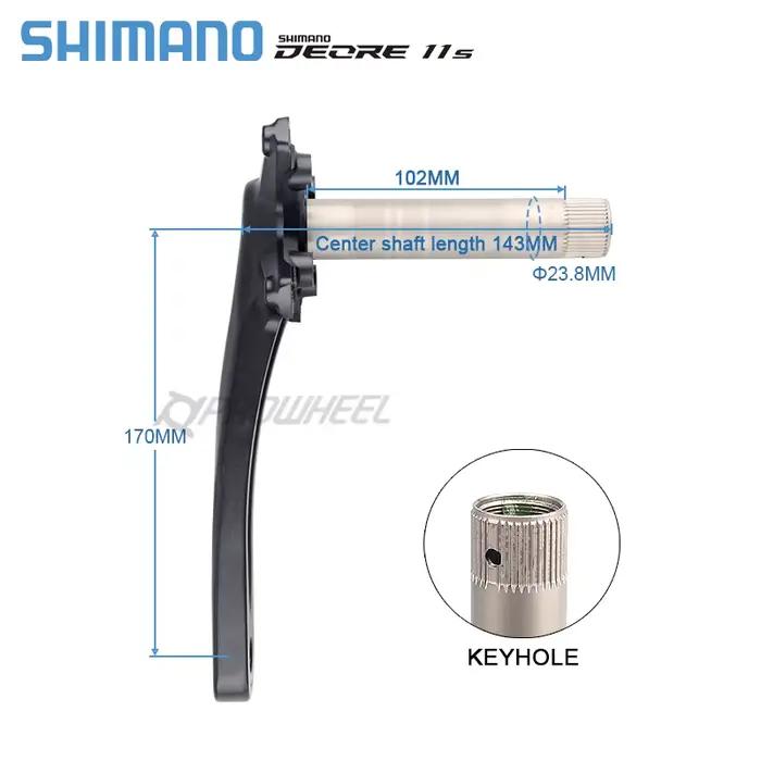 Shimano Deore M5100 pédalier 10/11S VTT vélo pédalier FC-M5100-1 170/175mm pédalier BB52 M500 M501