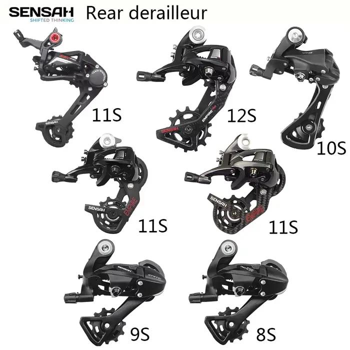 SENSAH dérailleurs arrière de vélo de route carbone 2x8 9 10 / 11 / 12 vitesses dérailleu de vélo po