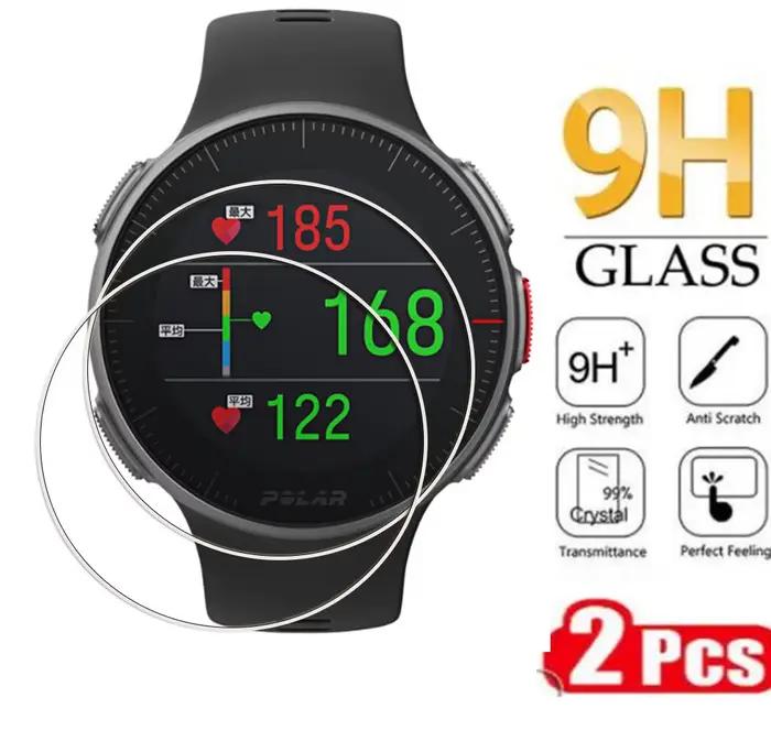 Protecteur d'écran en verre trempé HD, 2 pièces, pour montre connectée Polar Vantage V2 M2 V M3 Unit