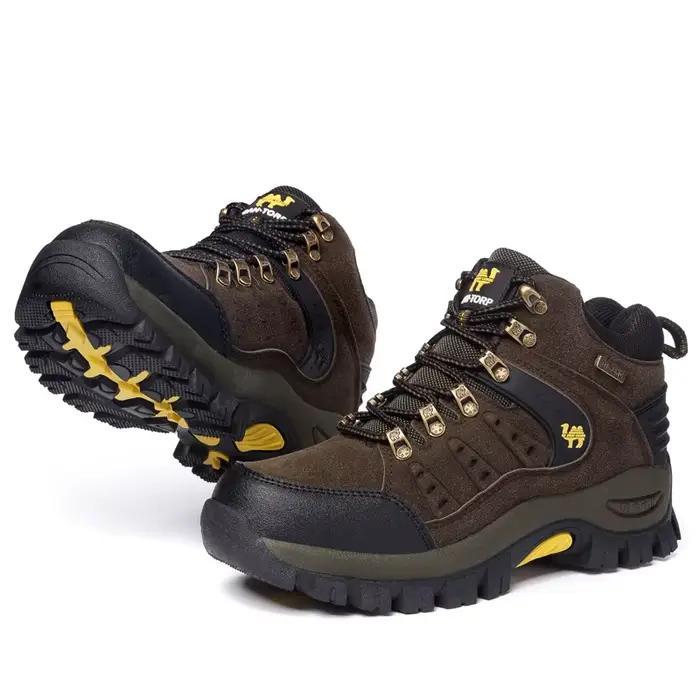 Grande taille bottes de randonnée en plein air hommes femmes antidérapant mode à lacets escalade hiv