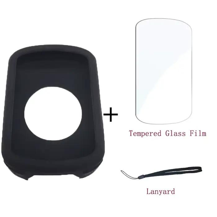 Coque Garmin Edge 540 840 avec Film en verre trempé, nouvelle coque en silicone et protecteur d'écra