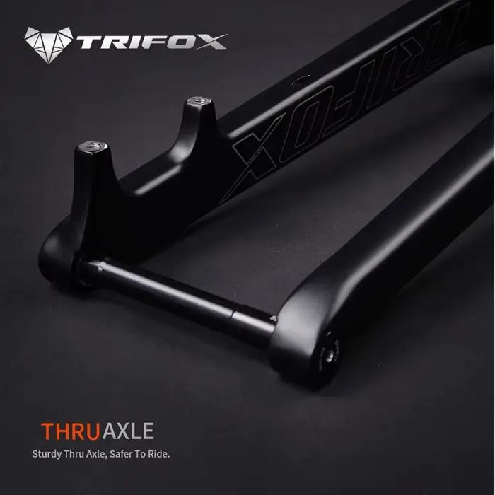 TRIFOX-Fourche VTT en fibre de carbone TMK200 29er, axe traversant 15x110mm, 1-1/8 "-1-1/2", accesso