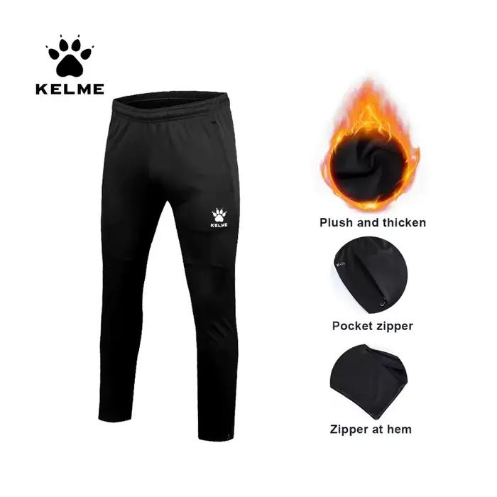 KELME – pantalon de sport Long et chaud pour homme et enfant, épais, rembourré, pour le Jogging, le
