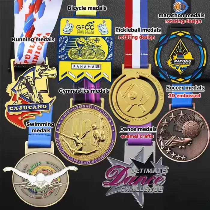 Médailles de finition de course de Marathon, médaille de vélo de route et de montagne, médaille de f