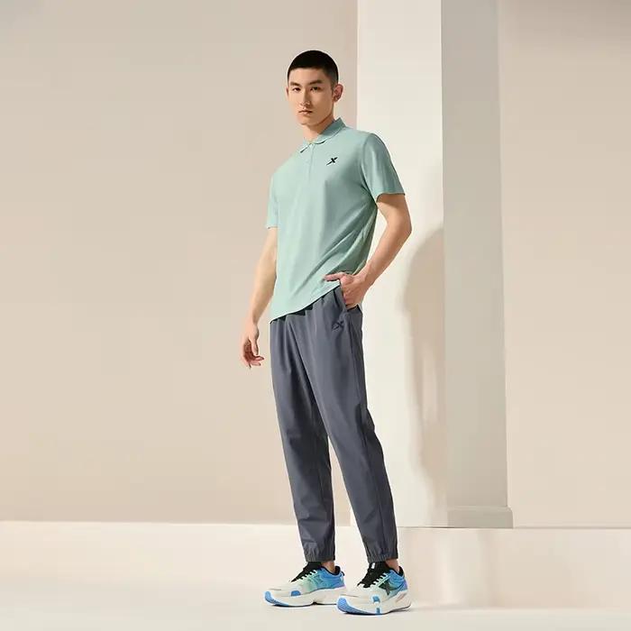 Xtep tissé pantalons de survêtement pour hommes été respirant hommes pantalons de survêtement confor