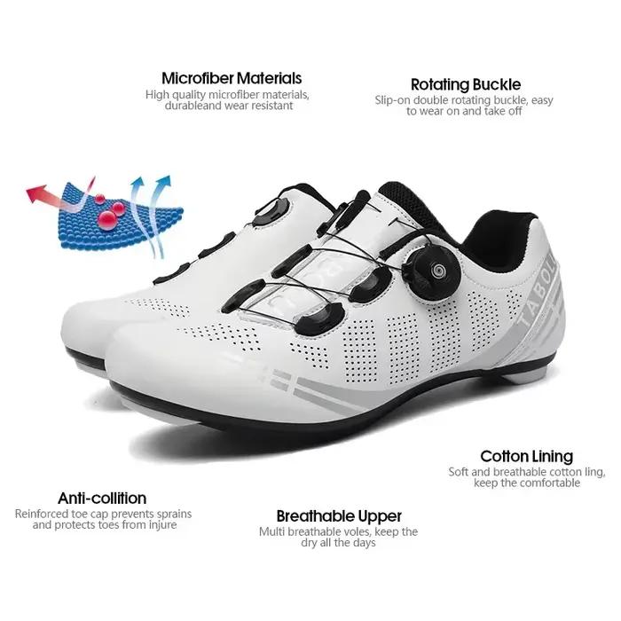 Chaussures de cyclisme professionnelles pour hommes, baskets SPD pour vélo de route, chaussures de c