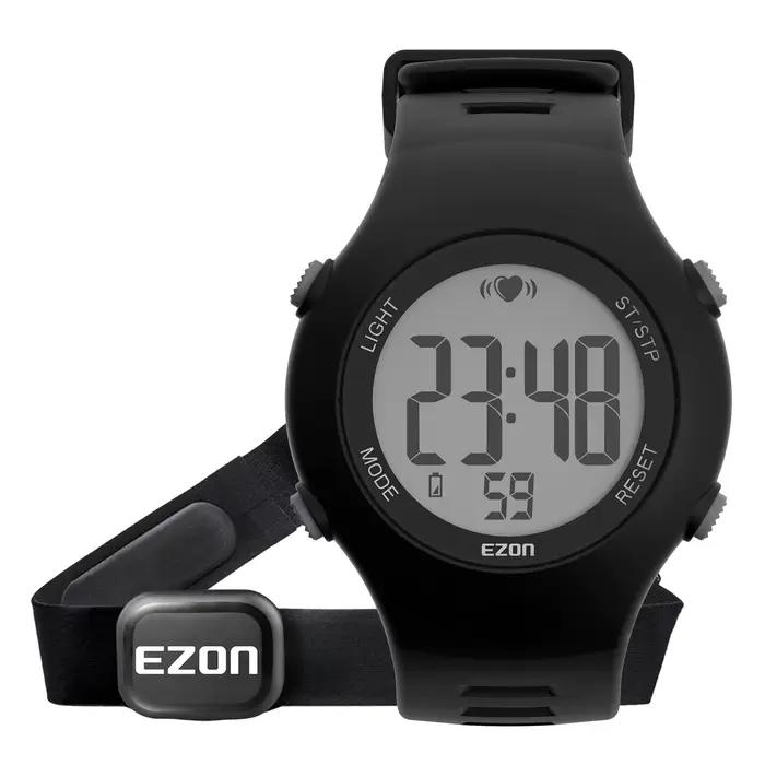 Montres numériques de sport avec sangle de poitrine pour hommes et femmes, moniteur de fréquence car