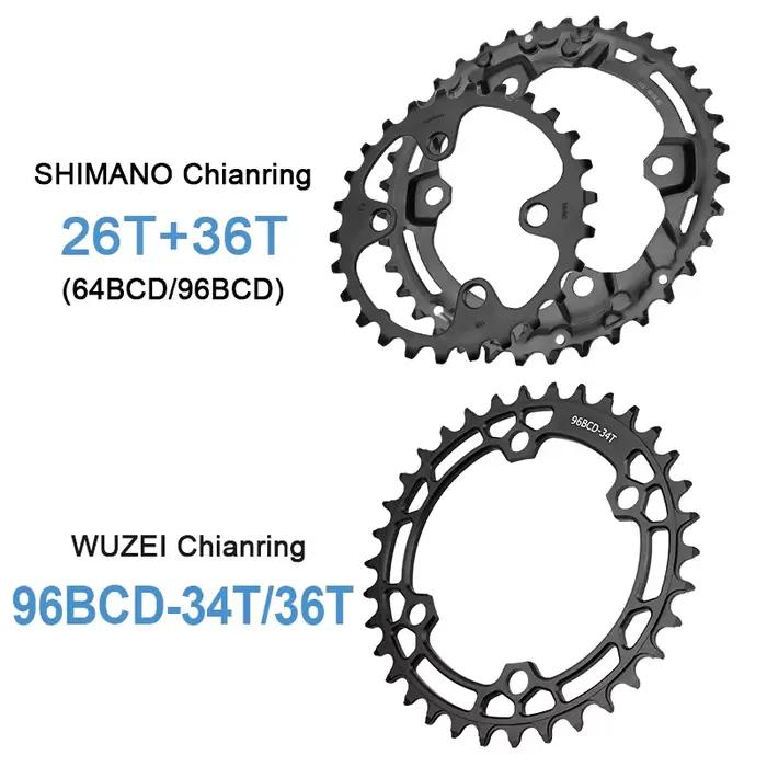 Shimano Deore M5100 pédalier 10/11S VTT vélo pédalier FC-M5100-1 170/175mm pédalier BB52 M500 M501