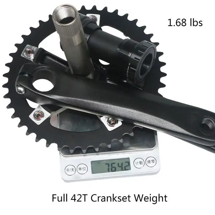152mm 165mm 170mm 130BCD pédalier de vélo creux intégré simple vitesse 5 clous pliant vélo de route