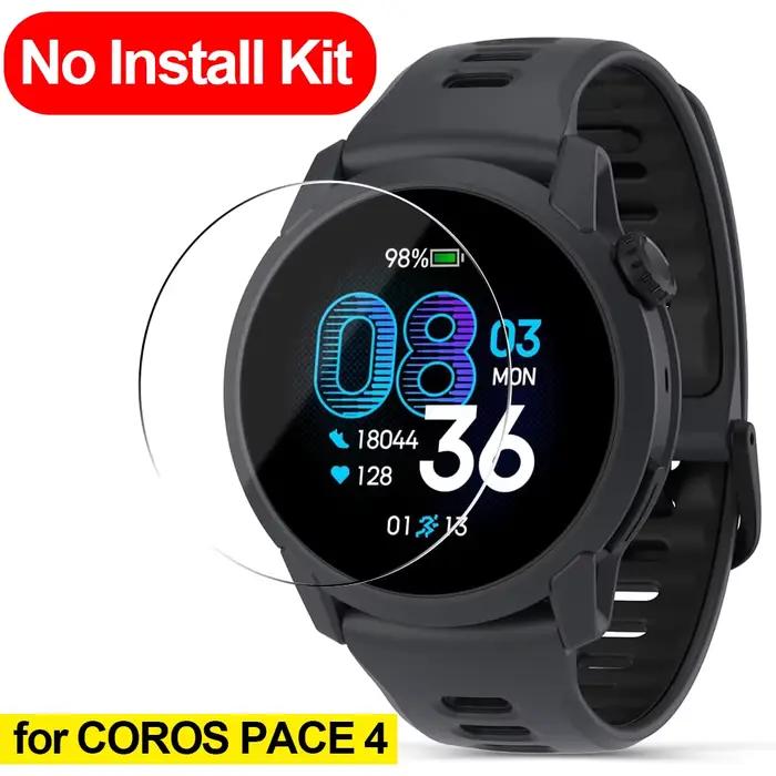 Protections d'écran en verre trempé pour montre de sport COROS PACE 4, couverture protectrice HD, Fi