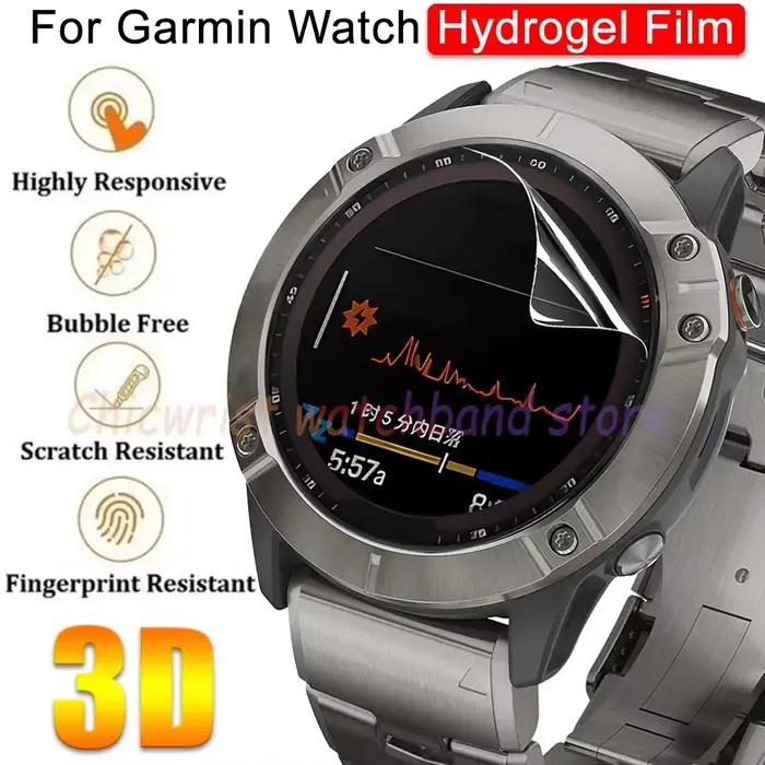 1 à 5 films hydrogel pour Garmin Fenix 8 7X 6X Pro 7 6 7S 6S 5 5S, protecteur d'écran solaire AMOL