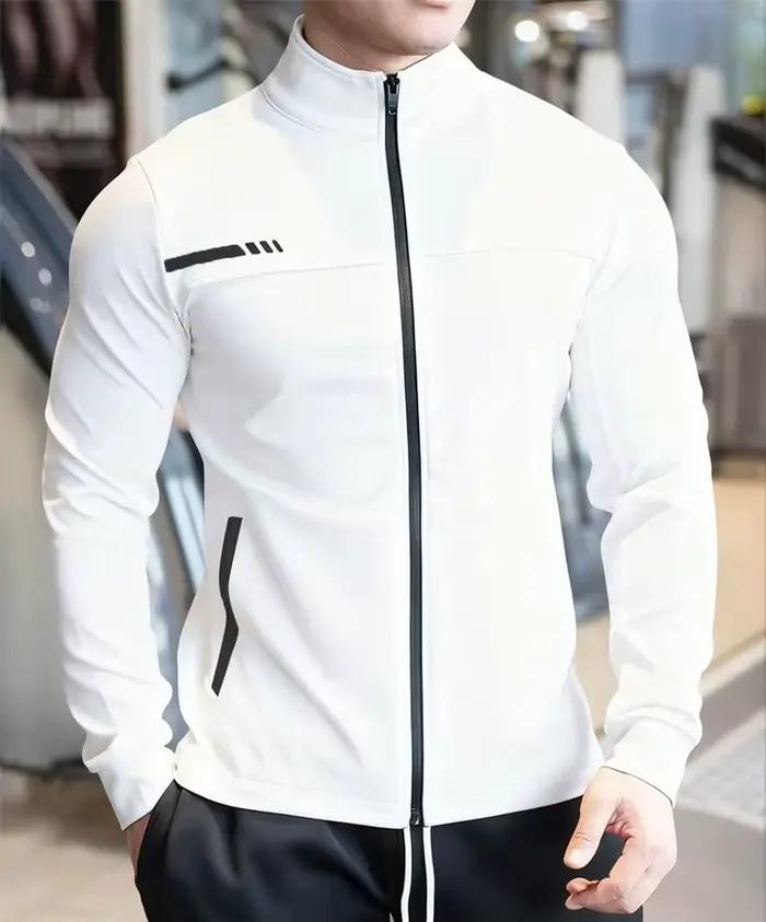 Hommes Gym Fitness hauts de haute qualité course veste de sport entraînement en plein air formation