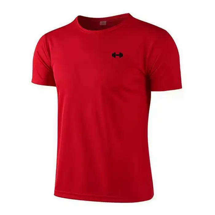 T-shirts de course décontractés pour hommes, respirants, en maille, à séchage rapide, vêtements de s