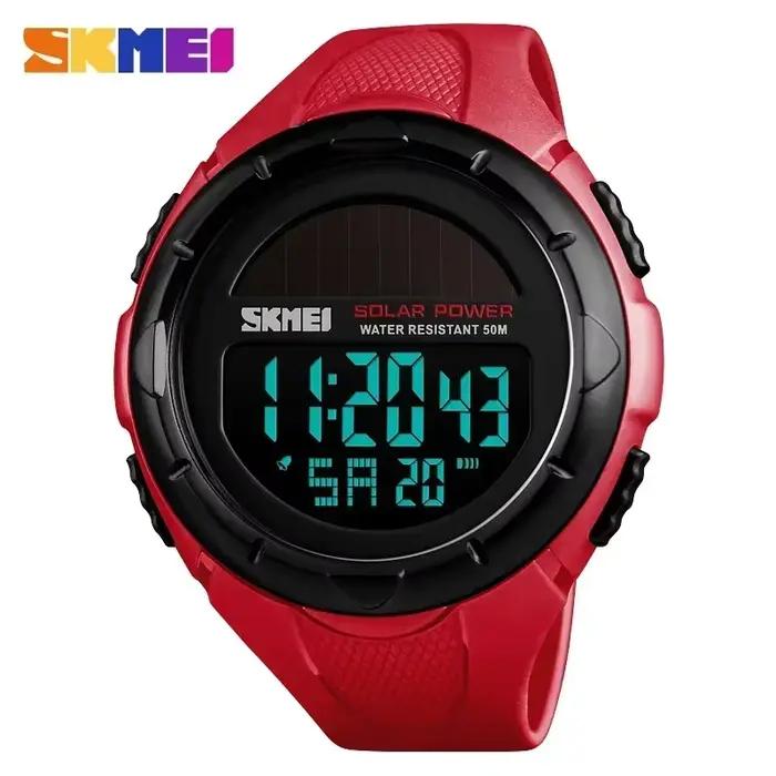 SKMEI 1405 solaire pour l'alimentation alarme environnementale mâle horloge reloj hombre hommes mont