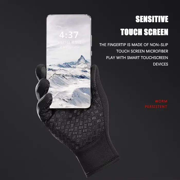 Gants d'hiver pour hommes et femmes, chauds, compatibles avec les écrans tactiles, pour la pêche, la
