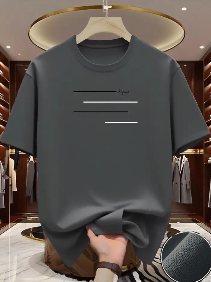 T-shirt de course à col rond pour homme - Haut léger, à séchage rapide, respirant - T-shirt de sport