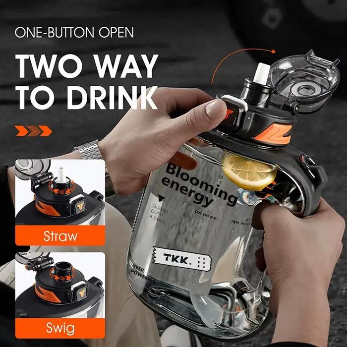 TKK 1/1.6/2L bouteille d'eau de sport TRITAN grande capacité tasse créative résistant à la chaleur e