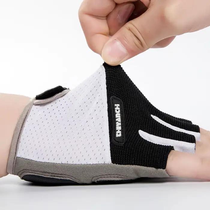 Gants de cyclisme respirants demi-doigts pour hommes et femmes, gants de vélo coordonnants, gants de