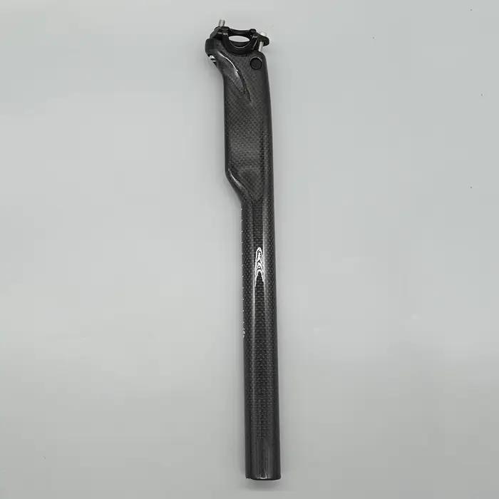 Tige de selle entièrement mate en Fiber de carbone 3K, pour vtt, vélo de route, pièces de vélo 27.2/