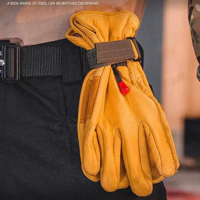 Gants en Nylon multi-usages, gants de travail à crochet, Clip de sécurité, corde d'escalade tactique