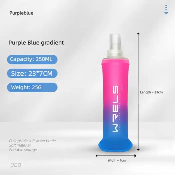Bouteille d'eau de Sport pliante en TPU, flacon souple, bouteille d'eau Portable à haut débit, pour