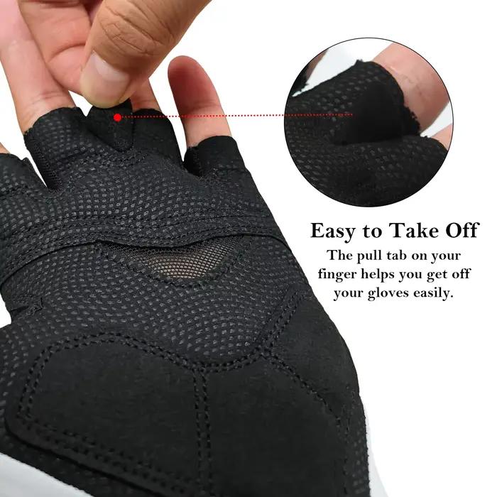 YKYWBIKE-Gants de vélo demi-doigt pour hommes, gants de vélo VTT, gants de sport d'équitation, respi