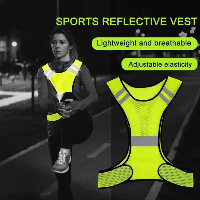 Gilet réfléchissant de sécurité respirant, léger et réglable pour hommes et femmes, équitation de nu