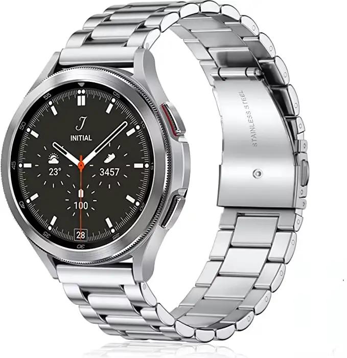 Bracelet en métal pour Samsung Galaxy Watch 7/6/5/4 40mm 44mm, bracelet en acier inoxydable Galaxy W