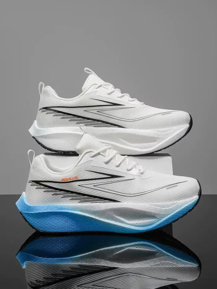 Chaussures de course à pied avec plaque en carbone pour marathon, respirantes, légères, confortables