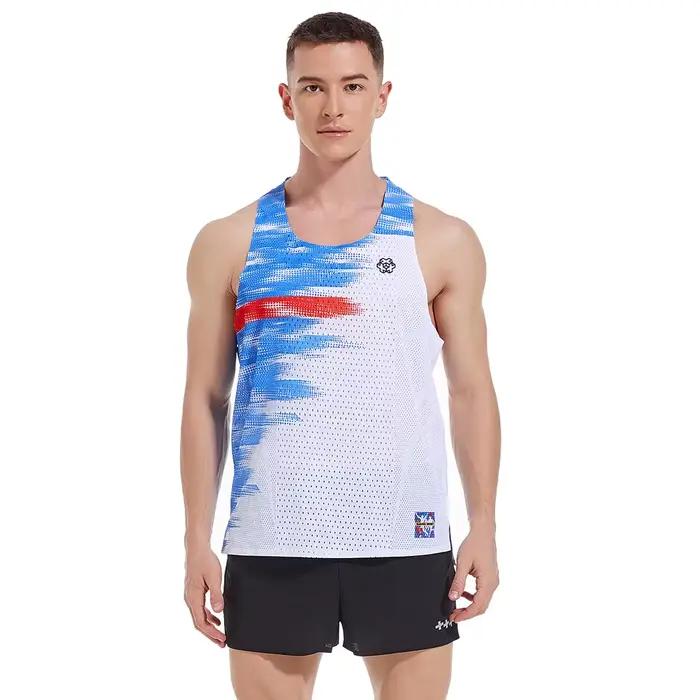 Débardeur de Marathon léger sans couture pour la course-T-Shirt d'entraînement sans manches coupe sè