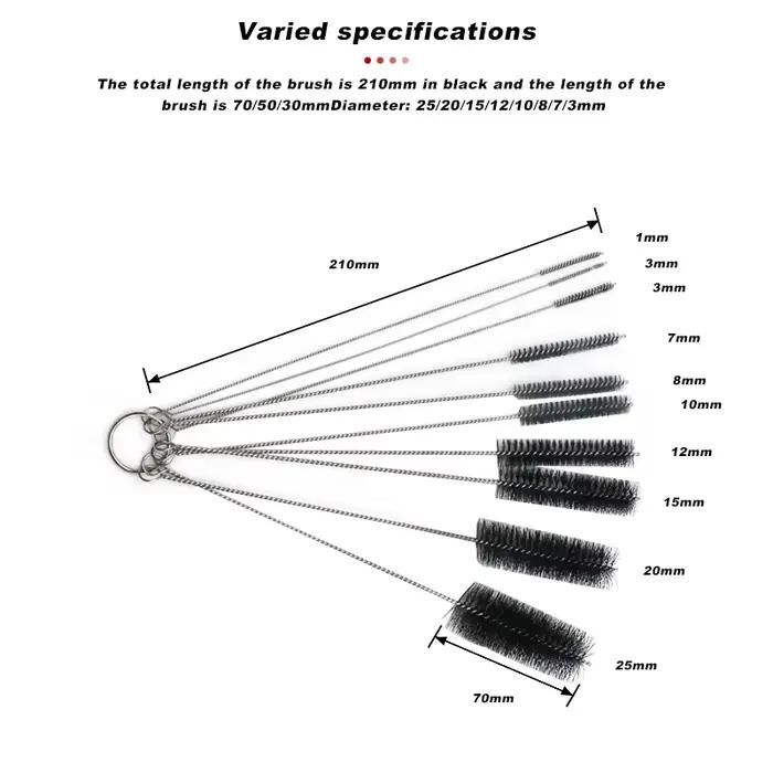 Brosses de nettoyage de chaîne de vélo, soins de vtt, élimine la saleté, aiguilles multifonctions, o