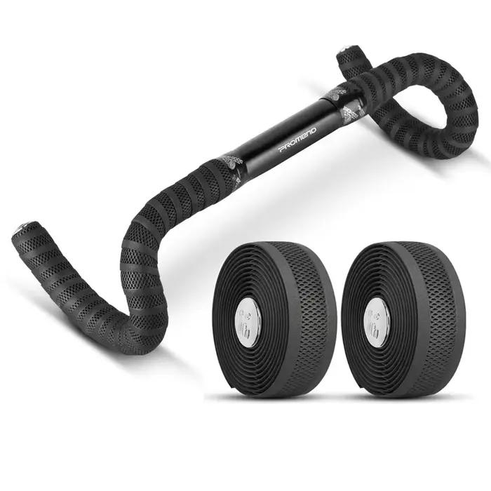 Promend – ruban de guidon de vélo de route noir, matériau PU respirant, antidérapant, 200x3cm, acces