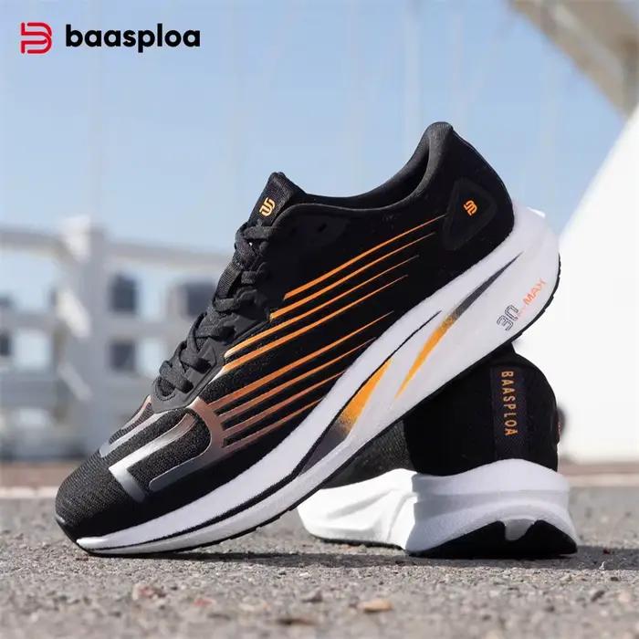 Baasploa-Chaussures de course professionnelles pour hommes et femmes, baskets de sport, de jogging,