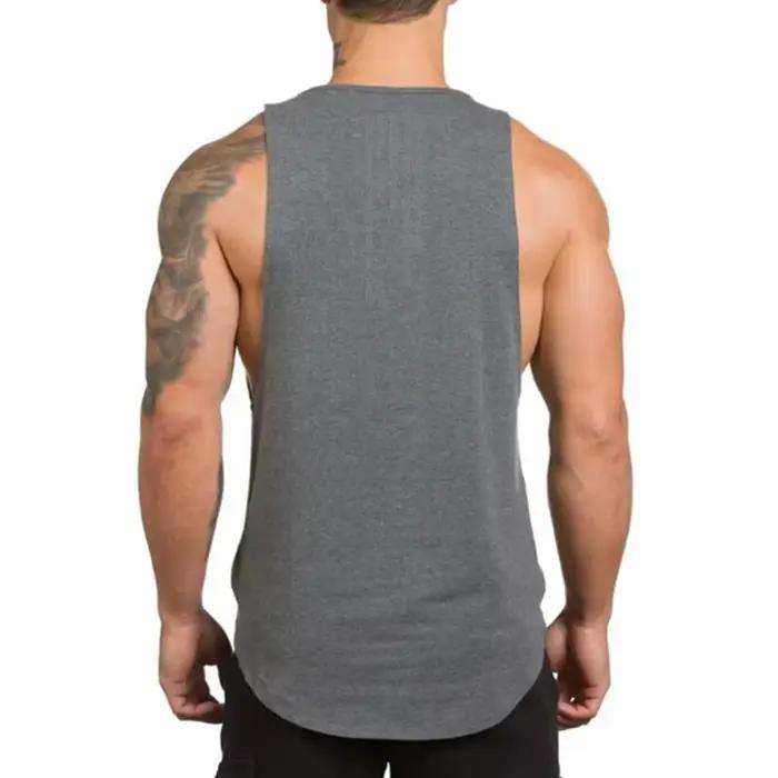 Débardeurs de sport décontractés pour hommes, vêtements de musculation, débardeurs d'été en coton re
