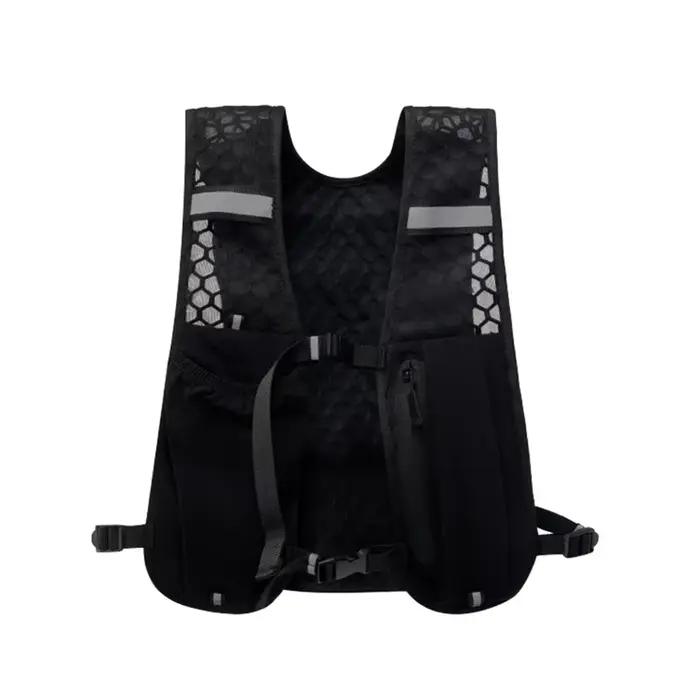 Gilet de course et de cyclisme léger avec poches réfléchissantes pour l'hydratation et le rangement